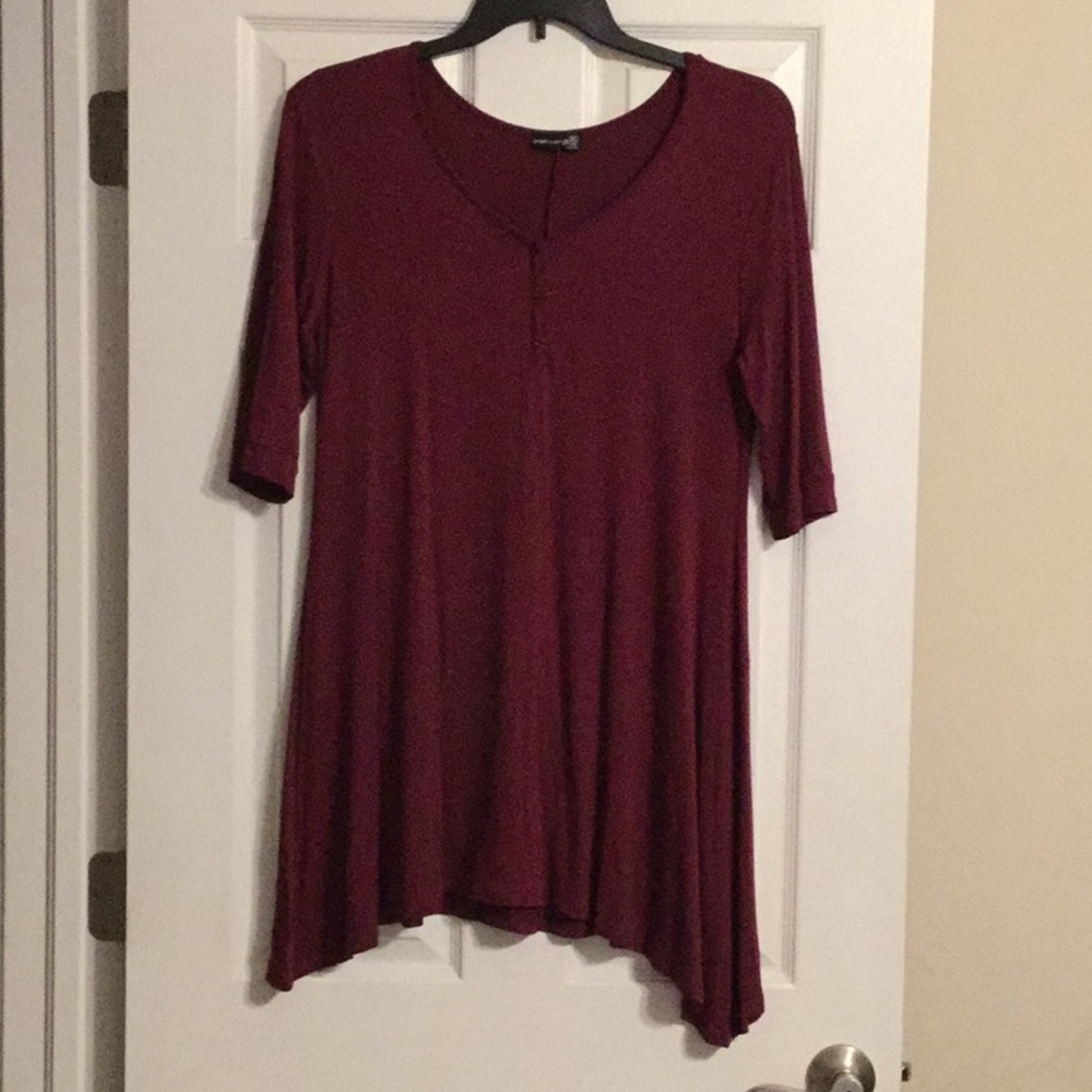Burgundy Tunic